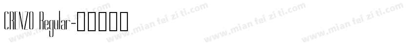 CRENZO Regular字体转换